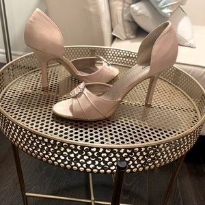 Spring, size 39 (US size 9) 3 inch stiletto, champagne gold